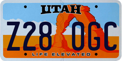 UT license plate Z280GC