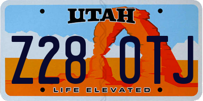 UT license plate Z280TJ