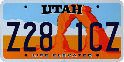 UT license plate Z281CZ