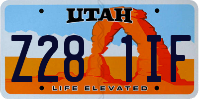 UT license plate Z281IF