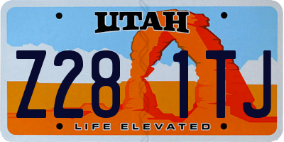 UT license plate Z281TJ