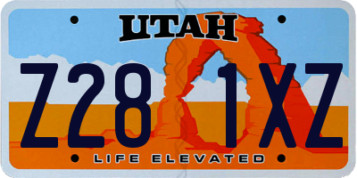 UT license plate Z281XZ