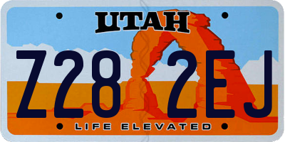 UT license plate Z282EJ