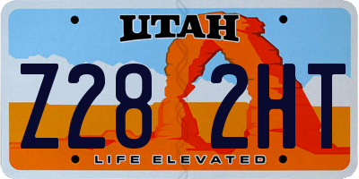UT license plate Z282HT