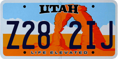 UT license plate Z282IJ