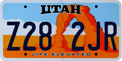 UT license plate Z282JR