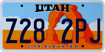 UT license plate Z282PJ