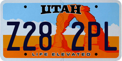 UT license plate Z282PL