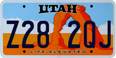 UT license plate Z282QJ