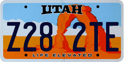 UT license plate Z282TE