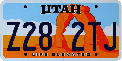 UT license plate Z282TJ