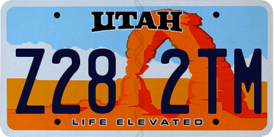 UT license plate Z282TM