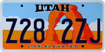 UT license plate Z282ZJ