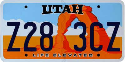 UT license plate Z283CZ