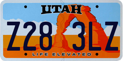 UT license plate Z283LZ