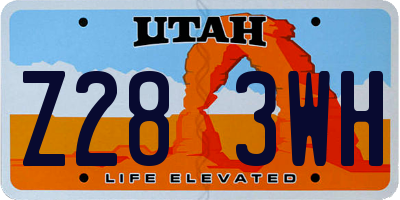 UT license plate Z283WH