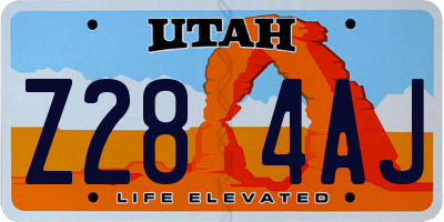 UT license plate Z284AJ
