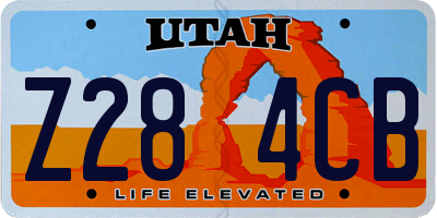 UT license plate Z284CB