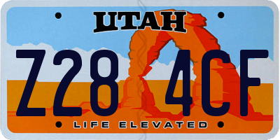 UT license plate Z284CF