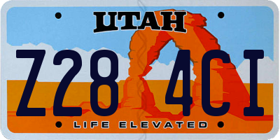 UT license plate Z284CI
