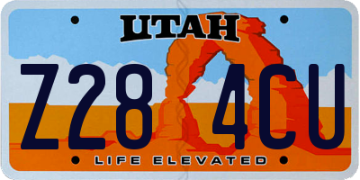 UT license plate Z284CU