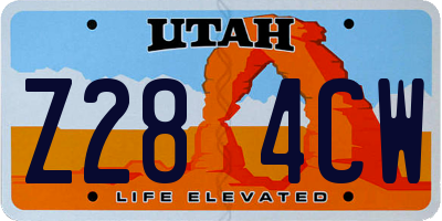 UT license plate Z284CW
