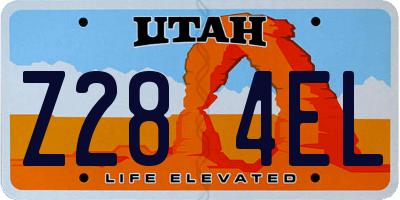 UT license plate Z284EL