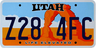 UT license plate Z284FC