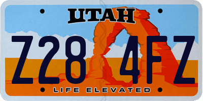 UT license plate Z284FZ