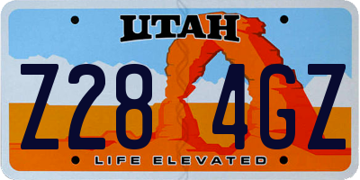 UT license plate Z284GZ