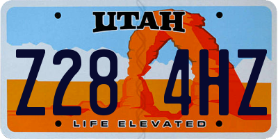 UT license plate Z284HZ