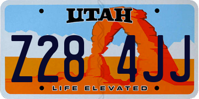 UT license plate Z284JJ