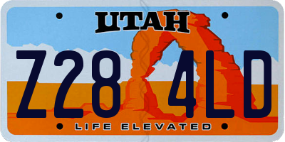 UT license plate Z284LD