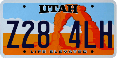 UT license plate Z284LH