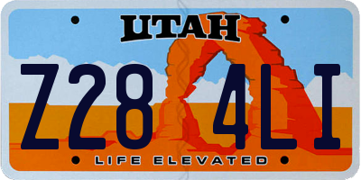 UT license plate Z284LI