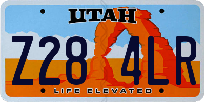 UT license plate Z284LR