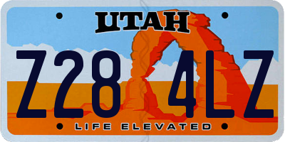 UT license plate Z284LZ