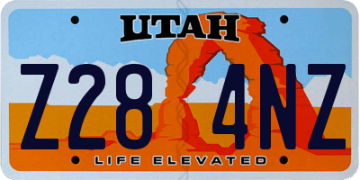 UT license plate Z284NZ