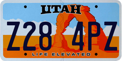 UT license plate Z284PZ