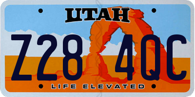 UT license plate Z284QC