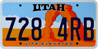 UT license plate Z284RB