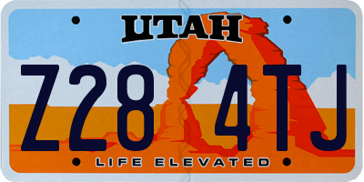 UT license plate Z284TJ