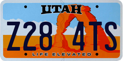 UT license plate Z284TS