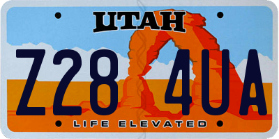 UT license plate Z284UA