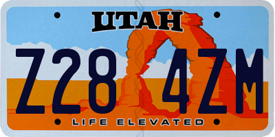 UT license plate Z284ZM