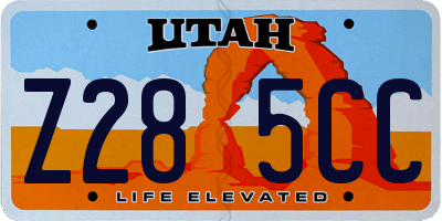 UT license plate Z285CC