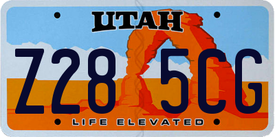 UT license plate Z285CG