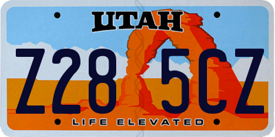 UT license plate Z285CZ