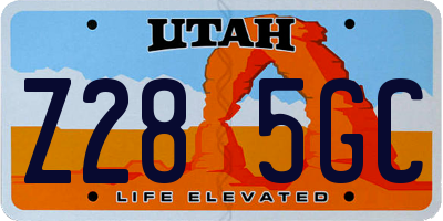 UT license plate Z285GC