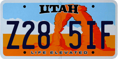 UT license plate Z285IF